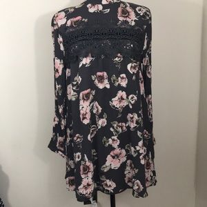 UO Blu Pepper Floral Dress